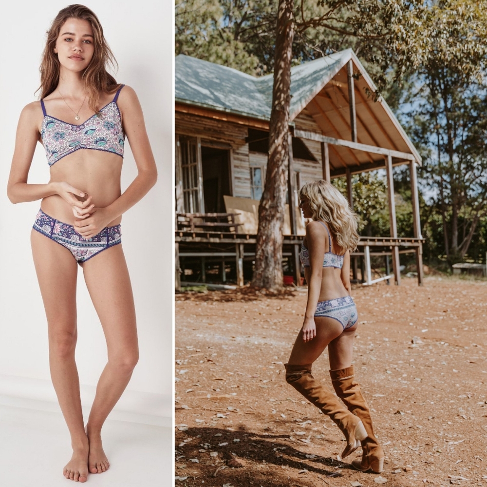 New spell designs poinciana lilac bralette bra S - Picture 5 of 16